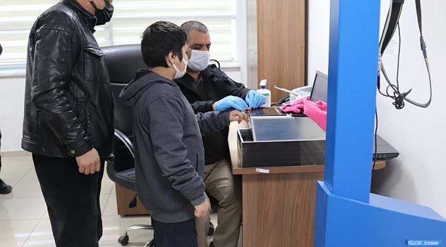 Engelli Öğrencilerin Parmak İzi Alındı