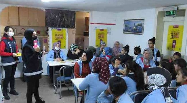 Malatya'da Polis Kadın Destek Uygulamasını (KADES) Tanıttı