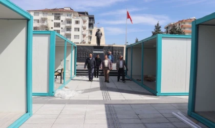 Malatya'da Esnaf Çarsısı'nın Kurulumuna Başlandı