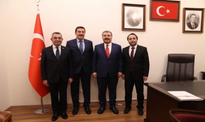 Malatya Milletvekillerinden Sağlık Bakanı Koca'ya Ziyaret