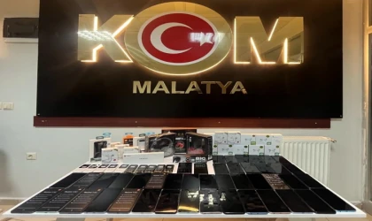 Malatya'da Kaçak Telefon Operasyonu