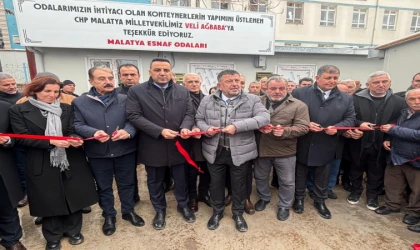 Malatya’da Geçici Esnaf Konteyner işyerlerinin Açılışı Yapıldı