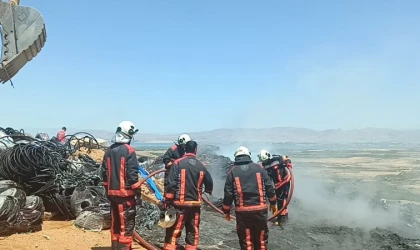 Malatya’da İnşaat’ta Çıkan Yangın Panik Yarattı