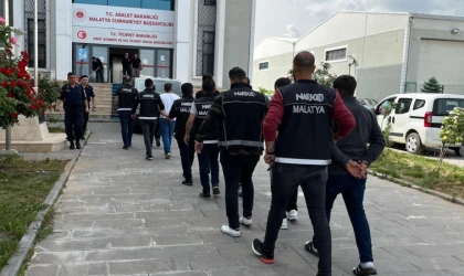 Malatya’da Torbacı Operasyonu,14 Zanlı Tutuklandı
