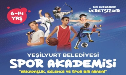 Yeşilyurt’ta Ücretsiz Spor Akademisi Kayıtları Başlıyor