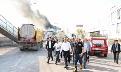 Başkan Er, Yangın Yerinde İncelemelerde Bulundu