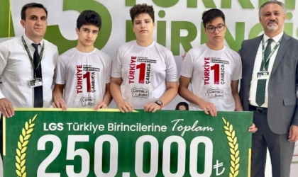 Malatya’da Çamlıca Kolejinden Türkiye Birinciliği Gururu