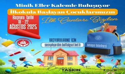 Battalgazi Belediyesi’nden Kırtasiye Desteği