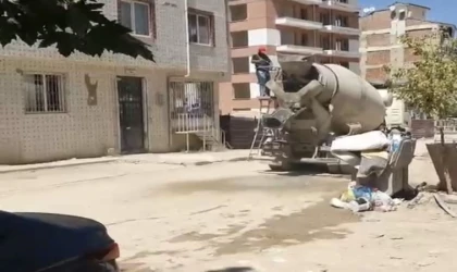 Malatya’da Beton Mikserine Tepki !