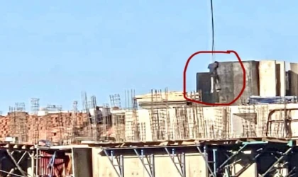 Malatya’da TOKİ Şantiyesinde Tehlikeli Anlar