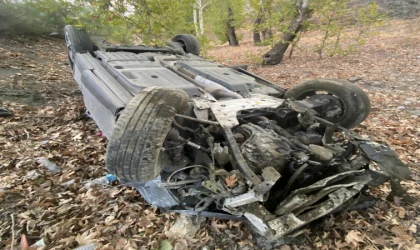 Malatya’da 2 Araç Şarampole Yuvarlandı