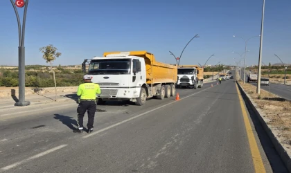 Malatya’da Beton Mikseri Ve Harfiyat Kamyonlarına Sıkı Denetim