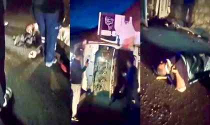 Malatya’da Freni Patlayan Tır Devrildi 3 Yaralı