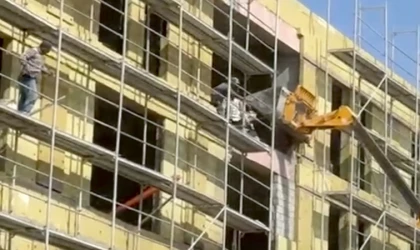 Malatya’da Yine Aynı Şantiye Yine Kaza