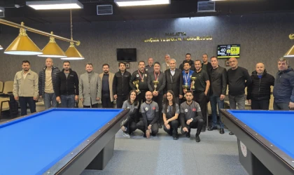 Battalgazi’de 3 Bant Bilardo Turnuvası Sına Erdi