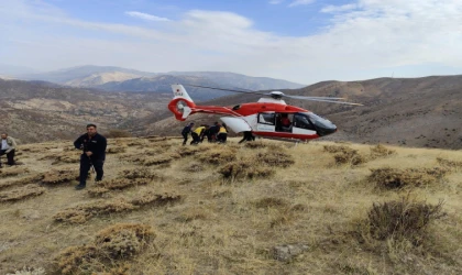 Malatya’da Ağaç Keserken Yaralandı, Hava Ambulansı İle Kurtarıldı