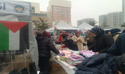 Malatya’da Filistin İçin Hayır Çarşısı Açıldı