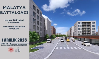 Malatya’da Konut ve İşyeri Kuraları 1 Aralık’ta Çekiliyor