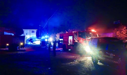 Malatya’da Korkutan Çatı Yangını