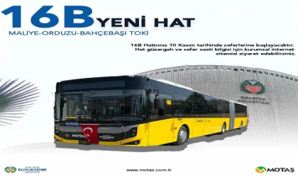 Malatya’da MOTAŞ, Yeni Hat Hizmeti Başlatıyor