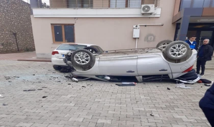 Malatya’da Bayan Sürücü Geri Vites Yerine İleri Vites Yapınca!