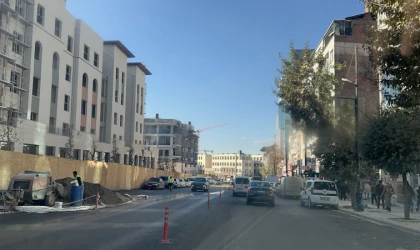Malatya’da Kışla Caddesi Çift Şeride Döndü