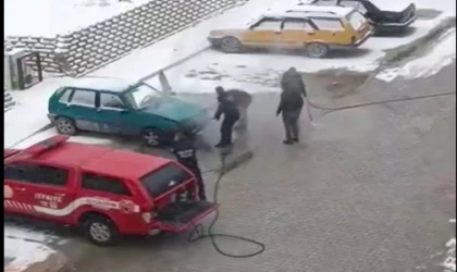 Malatya’da Araç Yangını Büyümeden Kontrol Altına Alındı