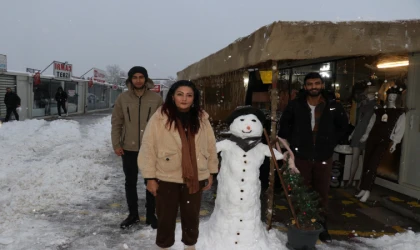 Malatya’da Kar Yağışı Keyfi!