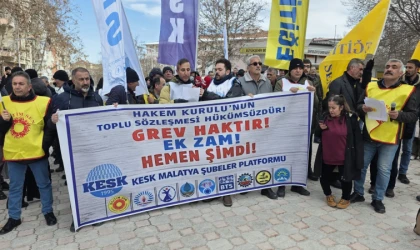 Malatya’da KESK’ten Ek Zam Eylemi
