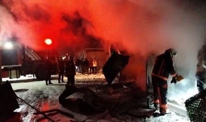 Malatya’da Konteynır Kentte Yangın