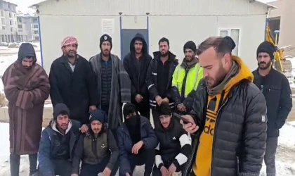 Ücretlerini Alamayan TOKİ İşçilerinden Eylem