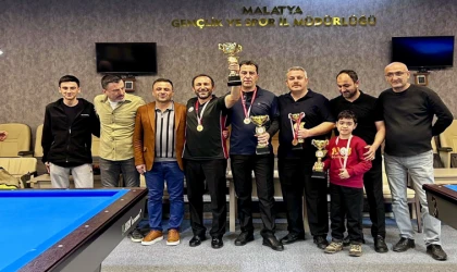 Malatya’da Bilardo Üç Band İl Şampiyonası Yapıldı