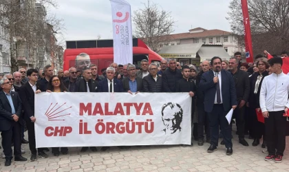 CHP Malatya’da İmamoğlu İçin Alana Çıktı