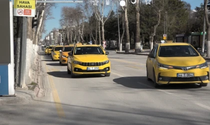 Malatya’da Taksicilerden Zam Protestosu