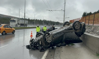 Malatya’da Feci Kazada Burunları Kanamadan Kurtuldurlar