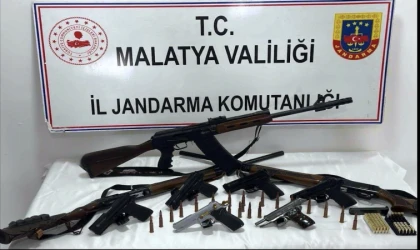 Malatya’da Kaçak Silah Operasyonu: Cephanelik Ele Geçirildi