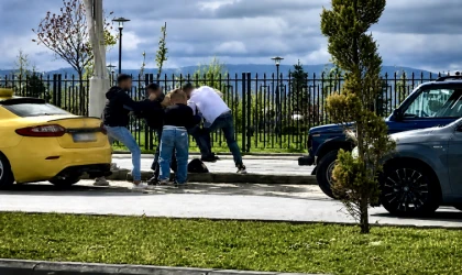 Malatya’da Trafikte Tekme Tokat Kavgası Kamerada