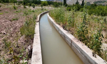 Malatya’da Hayat Veren Sulama Kanalı Yenilendi