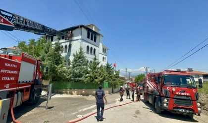 Malatya’da Korkutan Yangın
