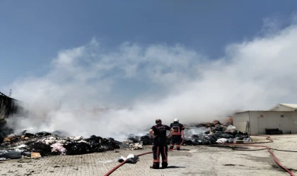 Malatya’da Tektsil Fabrikasında Korkutan Yangın
