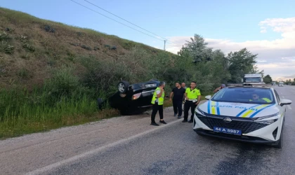 Malatya’da Trafik Kazası 1 Yaralı