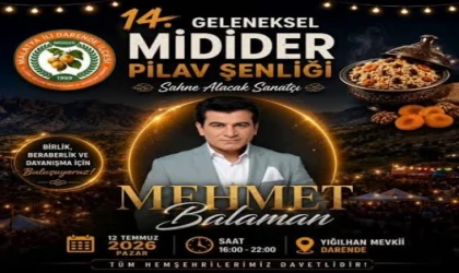 Darendeliler 14. Geleneksel MİDİDER Pilav Şenliği'nde Buluşuyor: