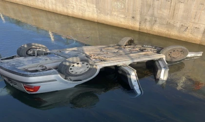 Malatya’da Otomobil Sulama Kanalına Uçtu: 1 Yaralı