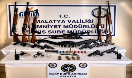 Malatya'da Silah Teşhirine Operasyon 56 Gözaltı