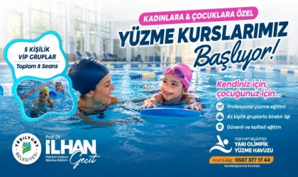 Yeşilyurt’ta Yüzme Kursları Başlıyor